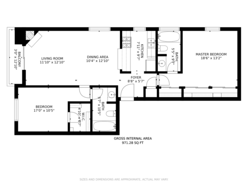Schematic Floor Plan Real Estate Apartment Photography